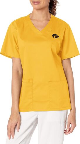WonderWink Women's University of Iowa V-Neck Top in Saudi Arabia