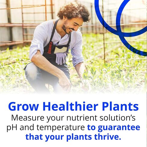 Bluelab pH Pen Meter and Probe Care Kit pH with Calibration Supplies, Storage Solution & Brush, Reliable Digital Tester for pH, Temperature in Soil and Solutions, Optimal Plant Health and Yield in Kuwait