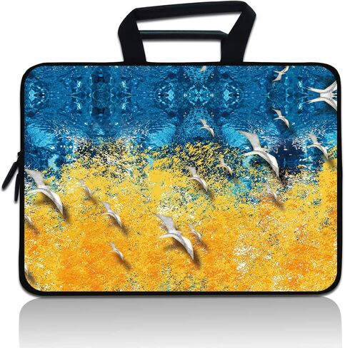 11 11.6 12 12.5 inch Laptop Carrying Bag Chromebook Case Notebook for Apple MacBook Air Samsung HP DELL Lenovo Asus (Blue Dragon) in Saudi Arabia
