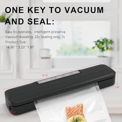 ماكينة سد الفراغات المدمجة مع أكياس محكمة الغلق ولفائف - مثالية لتخزين الطعام المحكم ومحكم الإغلاق in Kuwait