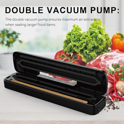 ماكينة سد الفراغات المدمجة مع أكياس محكمة الغلق ولفائف - مثالية لتخزين الطعام المحكم ومحكم الإغلاق in Kuwait