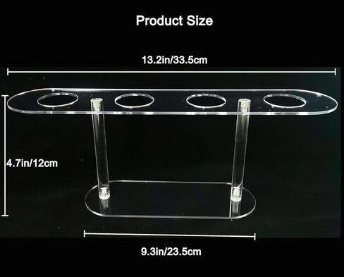 1 Pack Large Holes Acrylic Ice Cream Cone Holder, Charcuterie Food Cone Holder, Waffle Cone Holder Stand, 4 Holes… in Kuwait