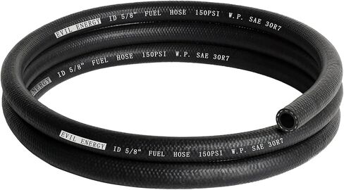 EVIL ENERGY 3/8 Fuel Hose Line Push Lock NBR Rubber SAE 30R7 25FT 300PSI in Saudi Arabia