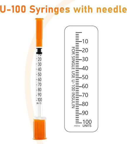 حقنة 1 مل/سم مكعب بإبرة 30 جرام 0.5 بوصة - حقنة برتقالية (30 جرام - 13 مم - 20 عبوة) in Kuwait