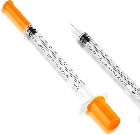 حقنة 1 مل/سم مكعب بإبرة 30 جرام 0.5 بوصة - حقنة برتقالية (30 جرام - 13 مم - 20 عبوة) in Kuwait