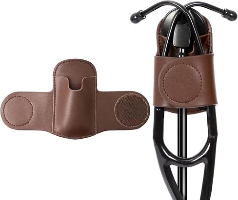 Stethoscope Holder-Stethoscope Clip Hip Holder with Genuine Leather Stethoscope Holster for Littmann & Most Stethoscopes - Waist Belt/Scrubs/Pocket Clip for Physicians, Students, Nurses in Saudi Arabia