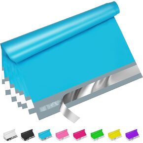 Black Poly Mailers 6x9 Inch 100 Pcs, Strong Adhesive Shipping Bags for Clothing, Self-Sealing and Waterproof Mailing Envelopes, Privacy Protected Mailer Bags for Small Business