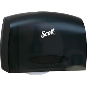 Scott Essential Jumbo Roll (JRT) Coreless Toilet Paper Dispenser (09602), Smoke, Black