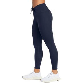 REORIA Workout Leggings for Women 25 Inches - High Waisted 7/8 Adjustable Drawstring Stretchy Yoga Pants