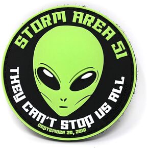 Storm Area 51 Commemorative PVC Tactical Hook and Loop Patch