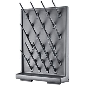 Drying Rack 27 Pegs Lab Supply Pegboard Bench-top/Wall-Mount Laboratory Glassware 27 Detachable PegsLab Drying Draining Rack Cleaning Equipment Black