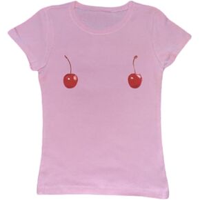 Y2k Baby Tee Y2K Tops Print Sleeveless Tank Top Ridded Crop Top Fruit Print Tee Vest Tee 90s Street Outfits Emo in Kuwait