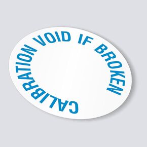 SmartSign Calibration Void If Broken Labels | Pack of 200, 0.75" x 0.75" Tamper Resistant Vinyl Stickers, Made in USA