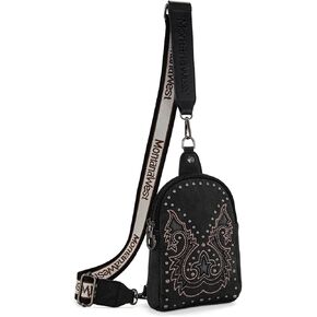 Montana West Western Sling Bag Country Cross Body Fanny Packs with Guitar Strap for Women