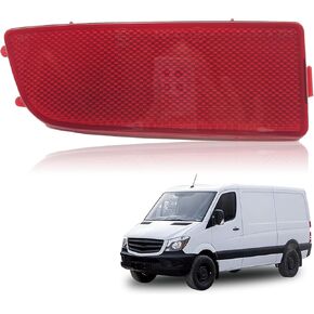 Front Bumper Reflector Compatible with 2006-2016 Mercedes Sprinter 250 350 Replace Red Reflector - Right Driver Side