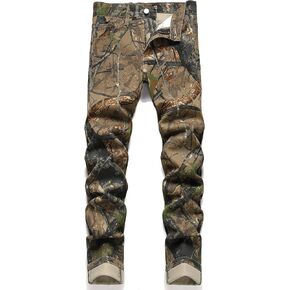 Men's Fashion Camouflage Slim Jeans Pants
