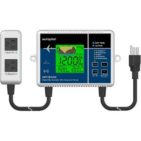 Autopilot APC8200 Hydroponics CO2 Monitor and Controller with 15-Inch Remote Sensor for Grow Rooms and Tents with Memory Tracker, Blue