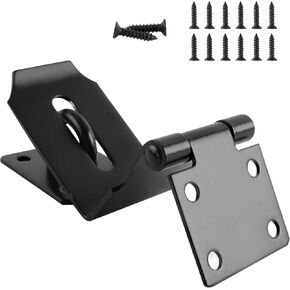 Keyed Door Lock Hasp Latch, 3 Inch Cabinet Locks with Keys Heavy Duty File Cabinet Lock Stainless Steel Desk Drawer Lock Fit for 90/180 Degree Install, Double Hinge Hasp for Cabinets, Barn Doors in Saudi Arabia