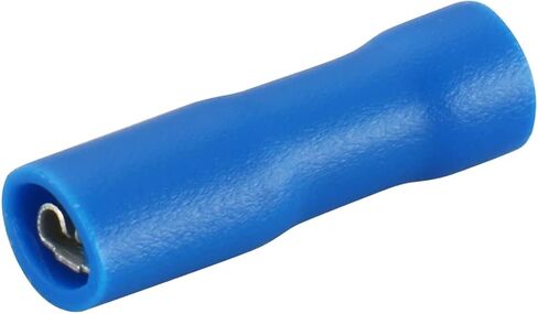 Baomain 0.11“ Blue Female Insulated Spade Wire Connector Electrical Crimp Terminal 16-14 AWG 2.8 x 0.5mm (100PCS) in Saudi Arabia