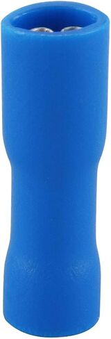 Baomain 0.11“ Blue Female Insulated Spade Wire Connector Electrical Crimp Terminal 16-14 AWG 2.8 x 0.5mm (100PCS) in Saudi Arabia