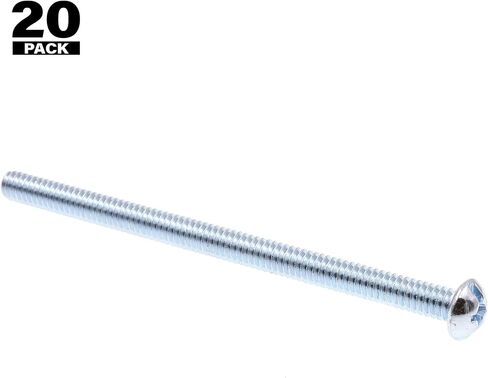 Prime-Line 9005754 Machine Screws, Round Head, Phillips/Slotted Combination Drive, 1/4-20 x 4 In. (20 Pack) in Saudi Arabia