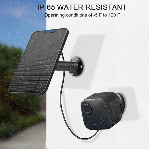 4W Solar Panel Charging Compatible with Blink Outdoor(3rd Gen) /xt xt2 Camera, with 13.1ft Waterproof Charging Cable, IP65 Weatherproof,Includes Secure Wall Mount(3-Pack) in Saudi Arabia
