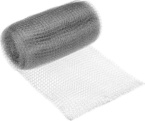 PATIKIL 12inx20ft Wire Mesh Hole Fill Fabric, Stainless Steel Mesh Double Layer Blocker Flexible Mesh Screen for Hole Filler and Plant Protection in Saudi Arabia