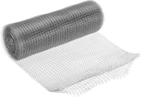 PATIKIL 12inx20ft Wire Mesh Hole Fill Fabric, Stainless Steel Mesh Double Layer Blocker Flexible Mesh Screen for Hole Filler and Plant Protection in Saudi Arabia