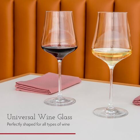 Gabriel-Glas StandArt Crystal Wine Glasses, Set of 2 with Gift Box - Premium, Universal Wine Glass for Red and White Wine - Dishwasher Safe, Lead-Free, 16 oz. in Saudi Arabia