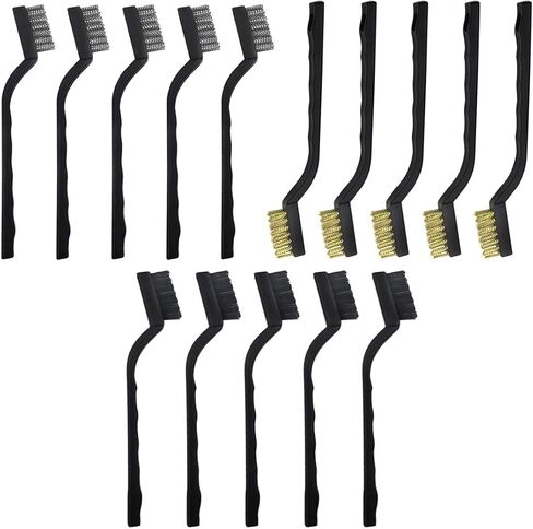Yoohey Scratch Brush Nylon Wire Brush Curved Handle for Cleaning Welding Slag and Rust 10PCS in Saudi Arabia