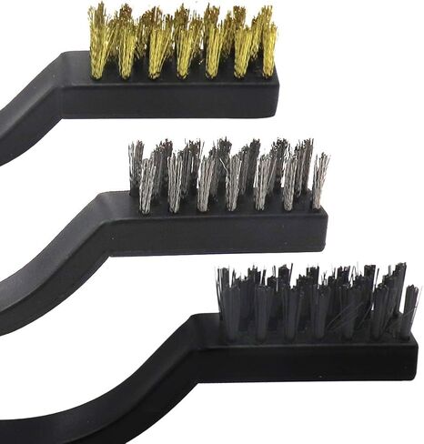Yoohey Scratch Brush Nylon Wire Brush Curved Handle for Cleaning Welding Slag and Rust 10PCS in Saudi Arabia