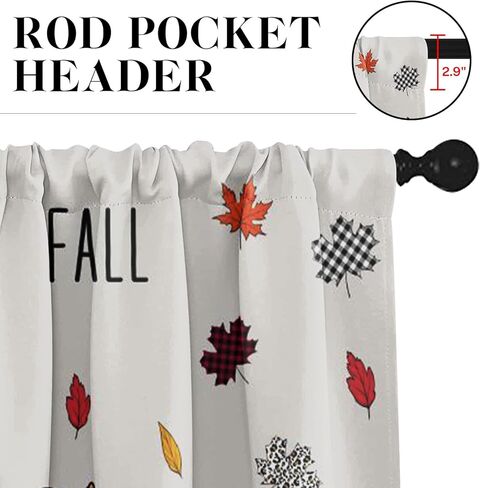 اليقطين الشكر الخريف المطبخ نافذة الستائر الستارة والطبقة مجموعة 36 بوصة، الخريف خمر البرتقال ورقة القيقب 3 قطعة نافذة طبقات العلاج لغرفة المعيشة غرفة نوم المطبخ ديكور الستائر in Kuwait