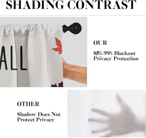 اليقطين الشكر الخريف المطبخ نافذة الستائر الستارة والطبقة مجموعة 36 بوصة، الخريف خمر البرتقال ورقة القيقب 3 قطعة نافذة طبقات العلاج لغرفة المعيشة غرفة نوم المطبخ ديكور الستائر in Kuwait