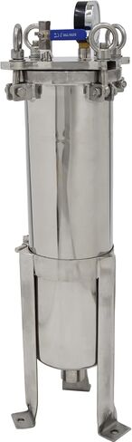 #3 Bag Filter Housing 304 Stainless Steel Filter Solid-Liquid Separation Tool 120PSI Industrial Sock Filter 1" Fnpt in/Out Bag Water Filter Purification Equipment 0.6 SQ FT Filtering Area in Saudi Arabia