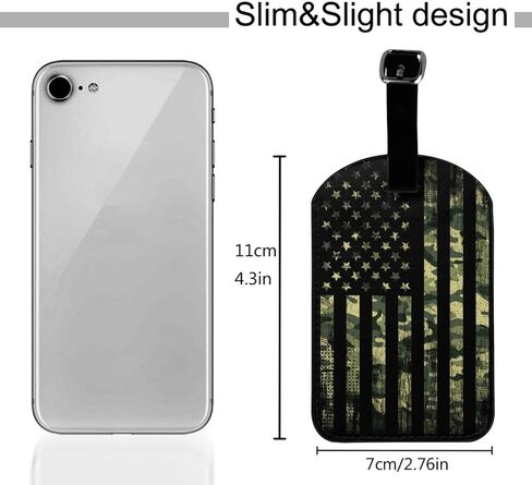 Camo Luggage Tag for Suitcases, Camouflage Leather Tags, Army Military Travel Birthday Gift for Women Men Girl Boy, 1 Pack in Saudi Arabia
