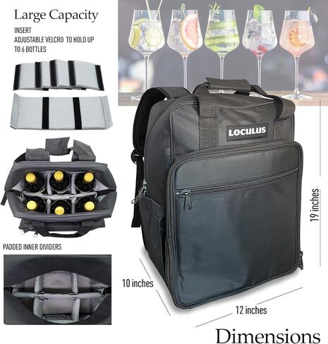 Bartender Bag Only - Travel Bar Backpack - Organize Your Bartender Travel Kit Tools with Style with This Bar Bag for Bartending Essentials - Versatile Cocktail Tool Set Bag (Bag with Tools) in Saudi Arabia