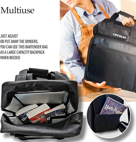 Bartender Bag Only - Travel Bar Backpack - Organize Your Bartender Travel Kit Tools with Style with This Bar Bag for Bartending Essentials - Versatile Cocktail Tool Set Bag (Bag with Tools) in Saudi Arabia