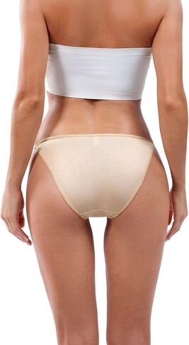 Women's Low-Rise String Bikini Panty Stretch Hipster Briefs 3 Pack in Saudi Arabia