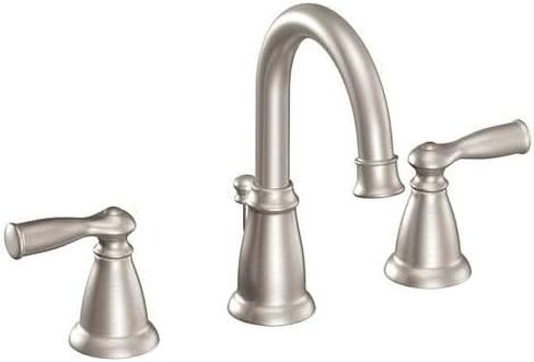 Moen WS84924 Banbury Two-Handle High Arc Bathroom Faucet, No Size, Chrome in Saudi Arabia