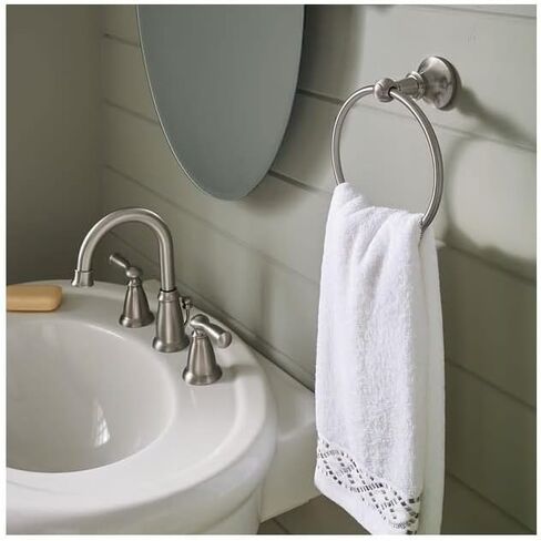 Moen WS84924 Banbury Two-Handle High Arc Bathroom Faucet, No Size, Chrome in Saudi Arabia
