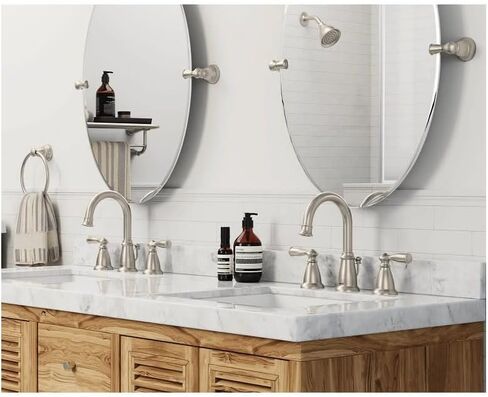 Moen WS84924 Banbury Two-Handle High Arc Bathroom Faucet, No Size, Chrome in Saudi Arabia