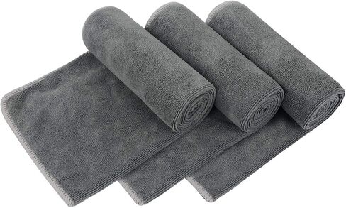 VIVOTE مناشف الصالة الرياضية المصنوعة من الألياف الدقيقة، منشفة رياضية للياقة البدنية والتمارين الرياضية، فائقة النعومة والامتصاص، 3 عبوات 16 بوصة × 32 بوصة in Kuwait