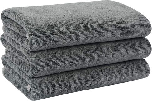 VIVOTE مناشف الصالة الرياضية المصنوعة من الألياف الدقيقة، منشفة رياضية للياقة البدنية والتمارين الرياضية، فائقة النعومة والامتصاص، 3 عبوات 16 بوصة × 32 بوصة in Kuwait