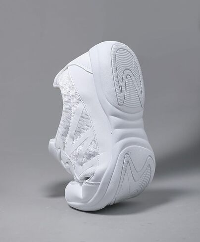 Girls White Cheerleading Cheer Shoes Womens Dance Sneakers Athletic Training Tennis Breathable Competition Walking Shoes in Saudi Arabia