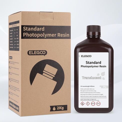 ELEGOO Fast Speed 3D Printer Resin, Rapid Standard Photopolymer Resin, 405nm UV-Curing Resin, Best for High-Speed Printing LCD/DLP 3D Printer, Grey 1000G in Saudi Arabia
