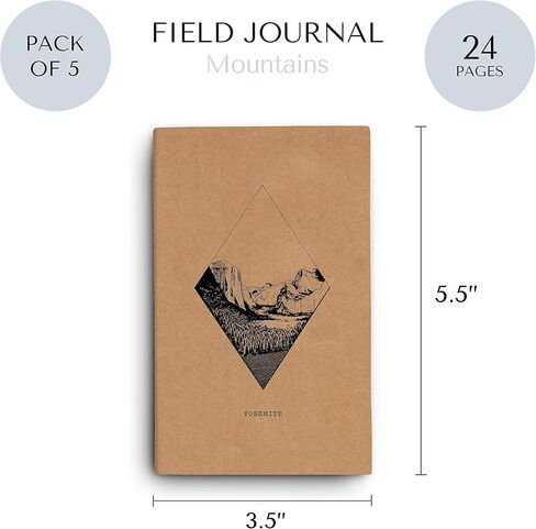 Bright Day Calendars Field Journal/Pocket Notebook by Bright Day - 3.5 x 5.5 Lined Memo Book - Flower Collection Pack of 5 in Saudi Arabia