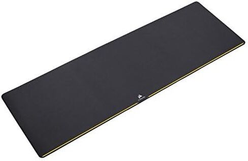 CORSAIR MM200 - Cloth Mouse Pad - High-Performance Mouse Pad Optimized for Gaming Sensors - Designed for Maximum Control - Medium, Black- Yellow Stripe, Model:CH-9000099-WW in Kuwait
