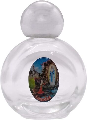 2" Small Decorative Holy Water Bottle with Twist-On Cap | Great Catholic Gift for First Holy Communions and Confirmation | Storage for Holy Water and Blessed Oils (Blessed Mother) in Saudi Arabia