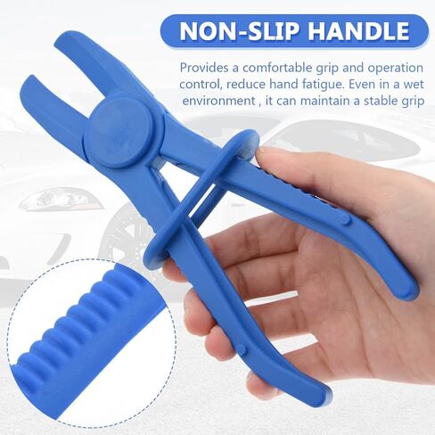 6pcs Hose Pinch Clamp Pliers, Lightweight and Durable Nylon Design, for Flexible Hoses, Fuel Hoses, Gas Lines, Brake Hoses and Radiator Hoses(Blue) in Saudi Arabia