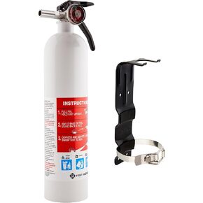 First Alert Fire Extinguisher | Marine Fire Extinguisher, White, FE1A10GR, 1-Pack, 14"